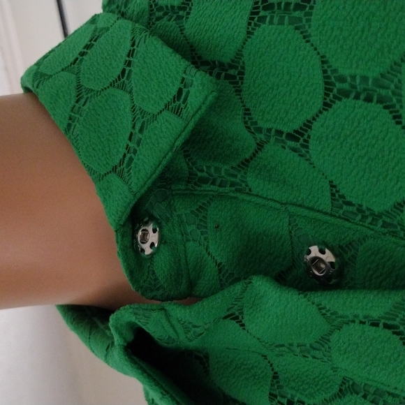 Adrianna Papell, 3/4 sleeves , green dress,M. - Picture 2 of 14